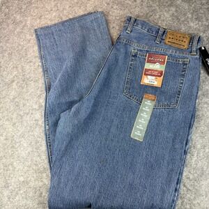 Arizona Jeans Co Mens 44 Relaxed Medium‎ Wash Straight Big Tall 100% Cotton NWT